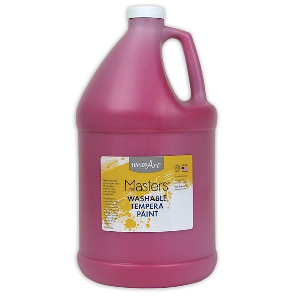Handy Art Little Masters Washable Tempera Paint, Magenta, Gallon 214725 - main